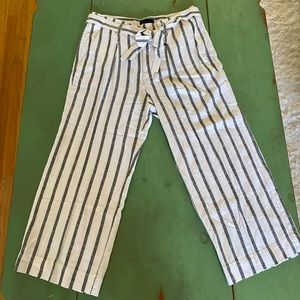 SANCTUARY• Linen Rayon Blend wide leg crop pants Size 31 NWT with belt